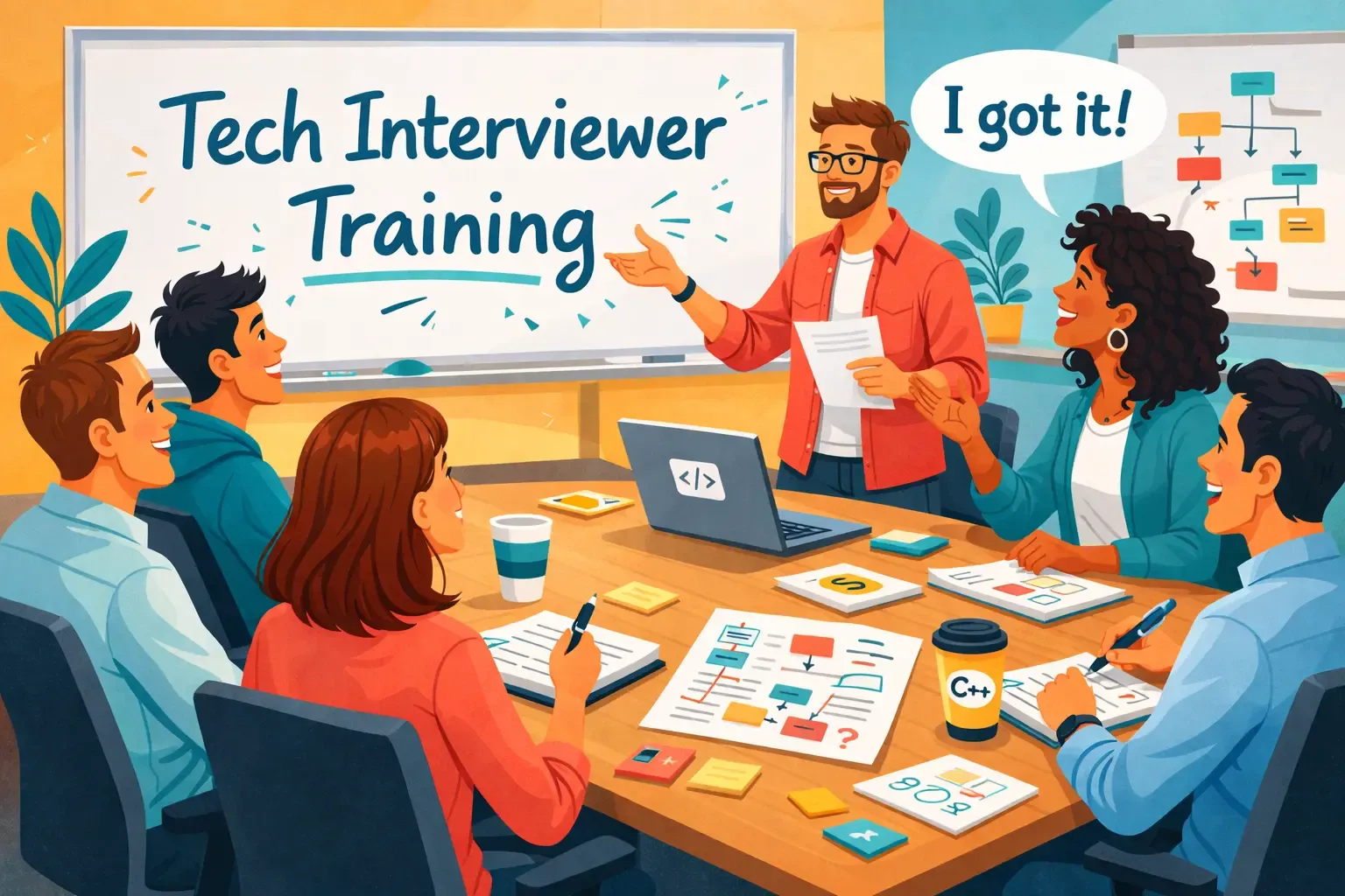 Structured technical interview in progress